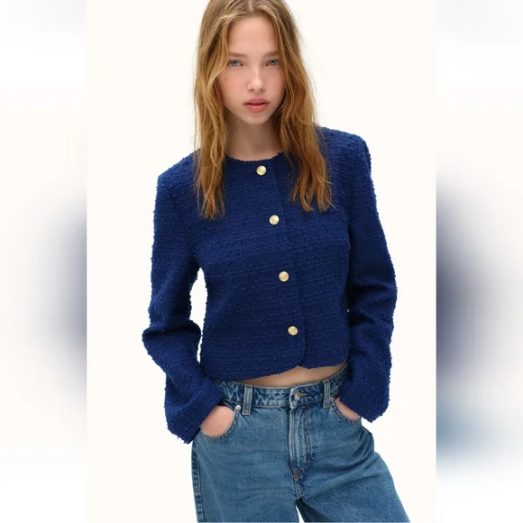 H&M Sweaters Short Boucle Cardigan Poshmark